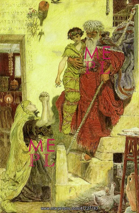 : Elijah and the Widow's Son, by Ford Madox Brown : Elijah and the Widow's Son, by Ford Madox Brown