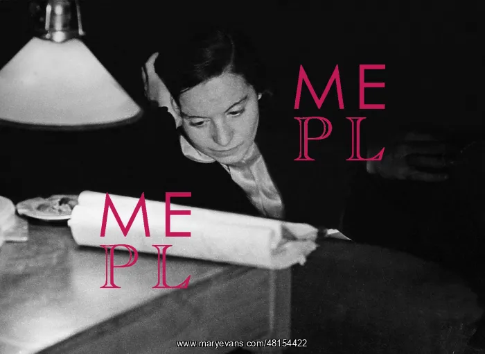 : Elisabeth Bergner studying rolls, 1929 : Elisabeth Bergner studying rolls, 1929