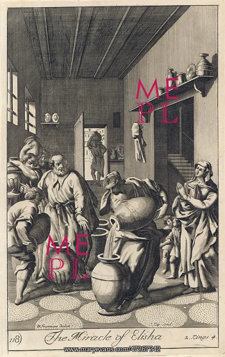 : ELISHA. He causes a widow's oil to multiply until every container in the house is full : ELISHA. He causes a widow's oil to multiply until every container in the house is full