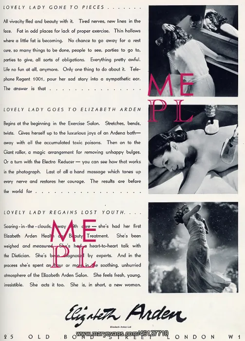 : Elizabeth Arden advertisement, 1939 : Elizabeth Arden advertisement, 1939