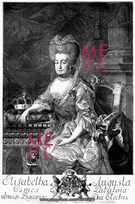 : Elizabeth Augusta, 17.1.1721 - 17.1.1794, Electress : Elizabeth Augusta, 17.1.1721 - 17.1.1794, Electress