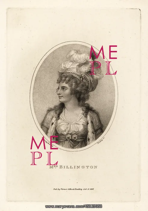 : Elizabeth Billington, Regency era opera singer : Elizabeth Billington, Regency era opera singer