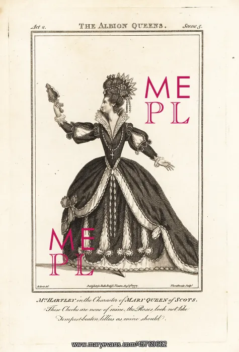 : Elizabeth Hartley in the character of Mary Queen of : Elizabeth Hartley in the character of Mary Queen of