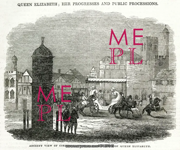 : Elizabeth I procession in Cornhill 1559 : Elizabeth I procession in Cornhill 1559