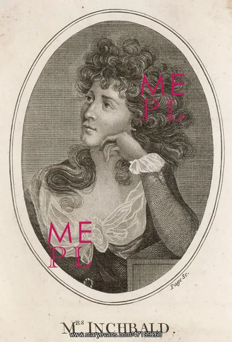  : ELIZABETH INCHBALD / PAGE