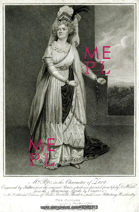 : Elizabeth Pope in the Character of Zara : Elizabeth Pope in the Character of Zara