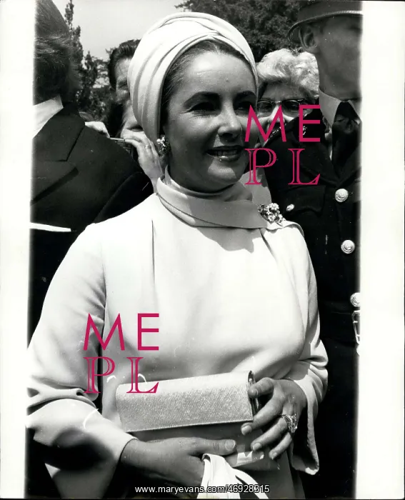: Elizabeth Taylor, actress, at a wedding : Elizabeth Taylor, actress, at a wedding