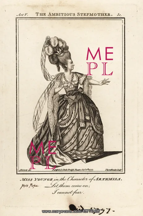 : Elizabeth Younge in the character of Artemisia in : Elizabeth Younge in the character of Artemisia in
