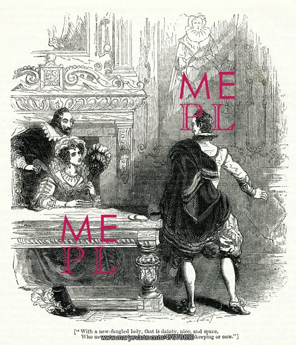 : Two Elizabethan aristocratic men and an elegant lady : Two Elizabethan aristocratic men and an elegant lady