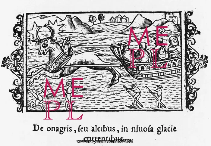 : Elk-Drawn Sleigh : Elk-Drawn Sleigh