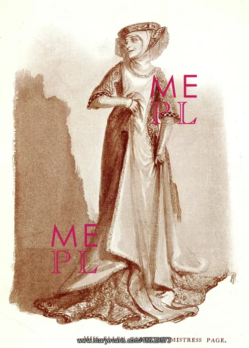 : Ellen Terry as Mistress Page, Merry Wives of Windsor : Ellen Terry as Mistress Page, Merry Wives of Windsor