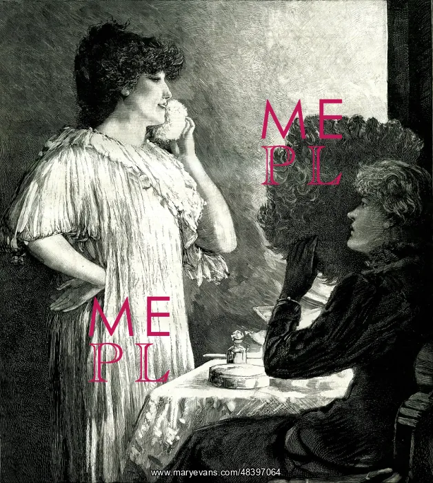 : Ellen Terry visiting Sarah Bernhardt in her dressing room : Ellen Terry visiting Sarah Bernhardt in her dressing room