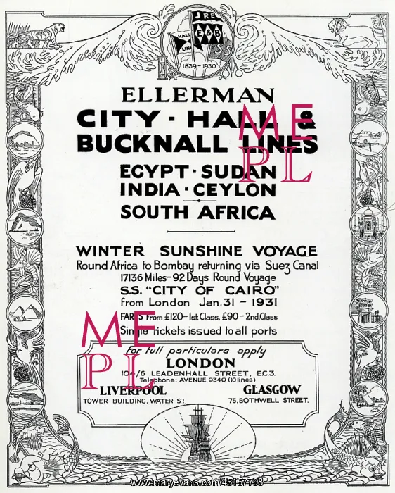 : Ellerman Lines Advertisement : Ellerman Lines Advertisement