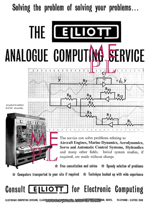 : Elliott Brothers Analogue Computing Service : Elliott Brothers Analogue Computing Service