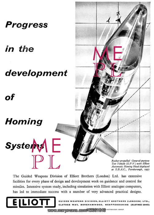 : Elliott Brothers Guided Weapons Homing Systems : Elliott Brothers Guided Weapons Homing Systems