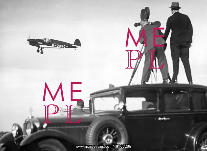 : Elly Beinhorn, im Flugzeug, 1932 : Elly Beinhorn, im Flugzeug, 1932
