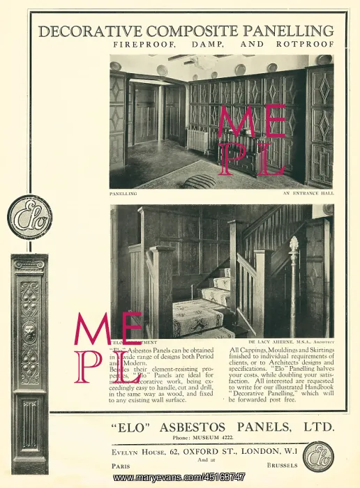 : Elo Asbestos Panels Advertisement : Elo Asbestos Panels Advertisement