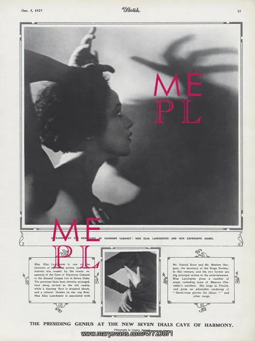 : Elsa Lanchester and her expressive hands : Elsa Lanchester and her expressive hands