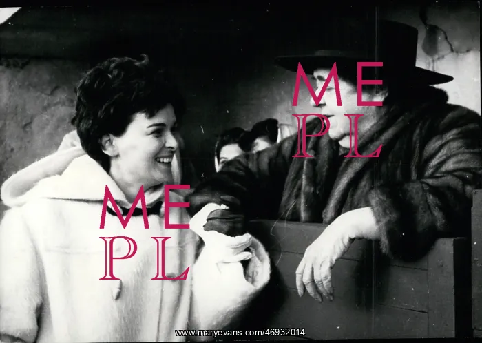 : Elsa Maxwell and Lucia Bose at bullfighing demonstration : Elsa Maxwell and Lucia Bose at bullfighing demonstration