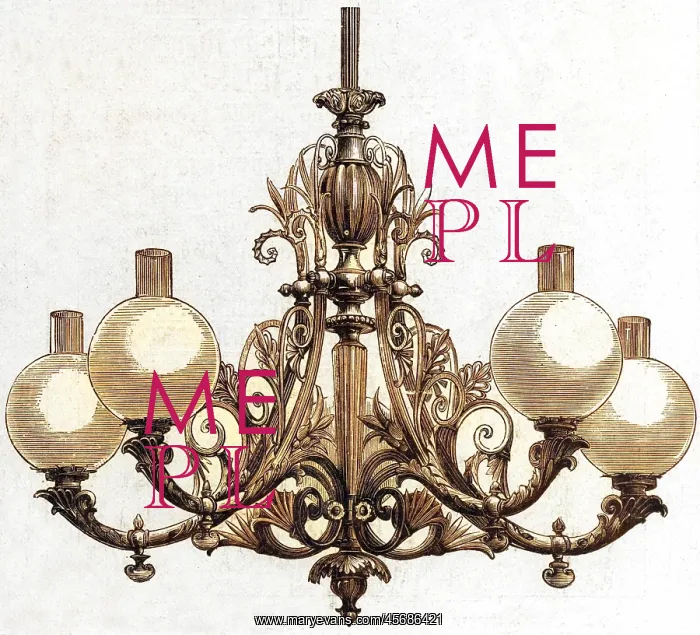 : Elster Gas lit chandelier : Elster Gas lit chandelier