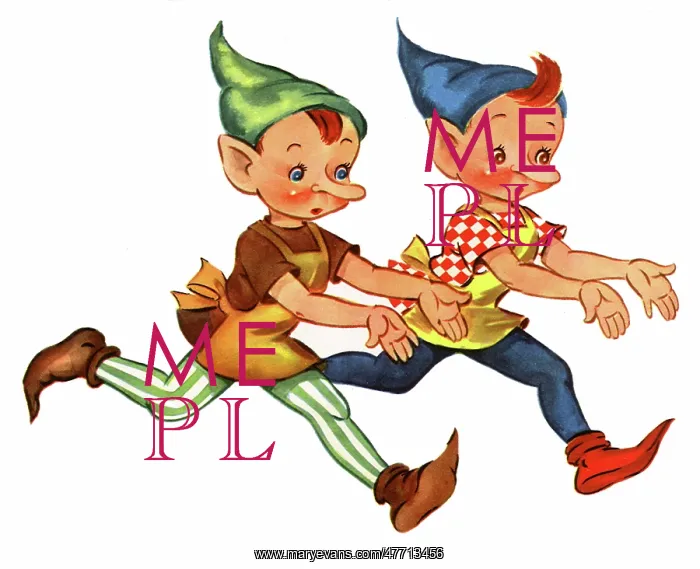 : Two Elves Running : Two Elves Running