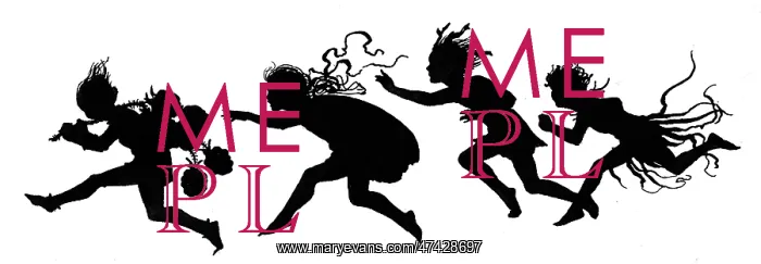 : Elves running (silhouette) : Elves running (silhouette)