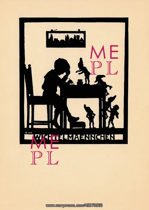: The Elves and the Shoemaker in silhouette : The Elves and the Shoemaker in silhouette