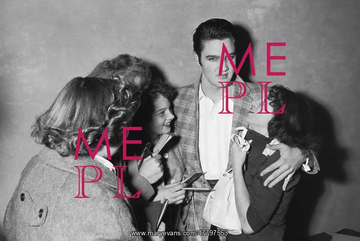 : Elvis and Fans, c. 1955 : Elvis and Fans, c. 1955