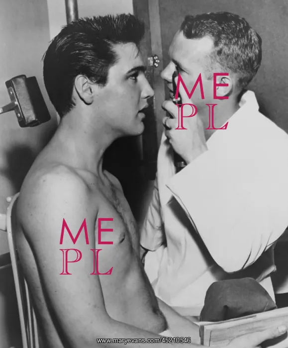 : Elvis Presley, (1935-1977), bare-chested, ? : Elvis Presley, (1935-1977), bare-chested, ?