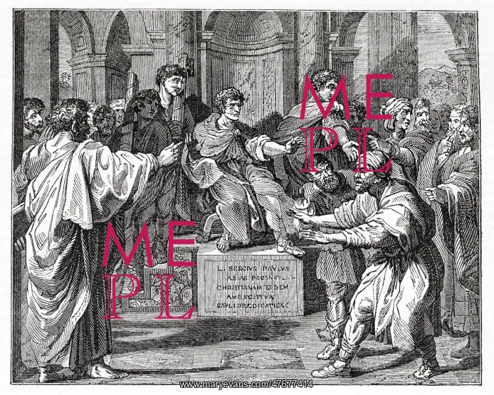 : Elymas Struck Blind, after Raphael : Elymas Struck Blind, after Raphael