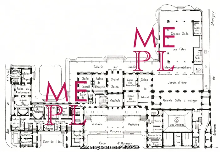  : Elysee Palace - map