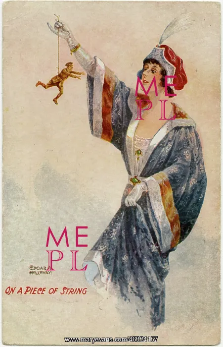 : Emancipation, her man at arms-length on a piece of string : Emancipation, her man at arms-length on a piece of string