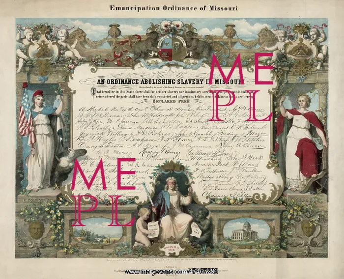 : Emancipation Ordinance of Missouri. An ordinance abolishing : Emancipation Ordinance of Missouri. An ordinance abolishing