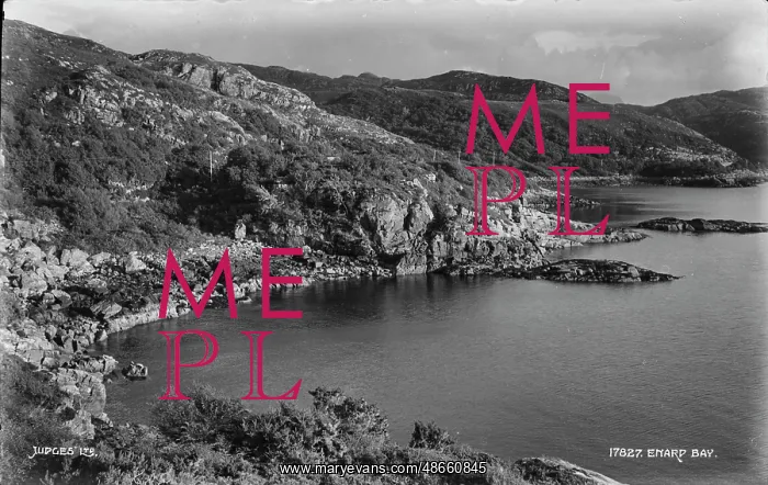 : Emard Bay. This black and white photograph captures the serene beauty of Emard Bay : Emard Bay. This black and white photograph captures the serene beauty of Emard Bay