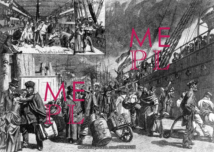 : Embarkation of emigrants, 1856 : Embarkation of emigrants, 1856