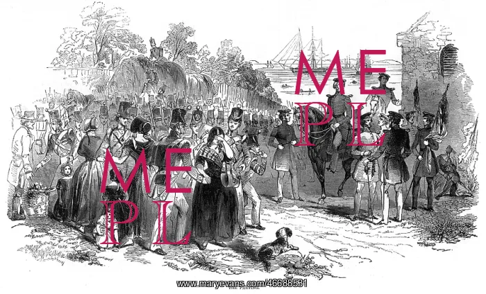 : Embarkation of troops at Gravesend : Embarkation of troops at Gravesend