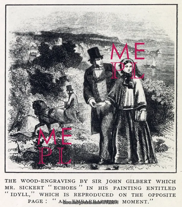 : An Embarrassing Moment by Sir John Gilbert : An Embarrassing Moment by Sir John Gilbert