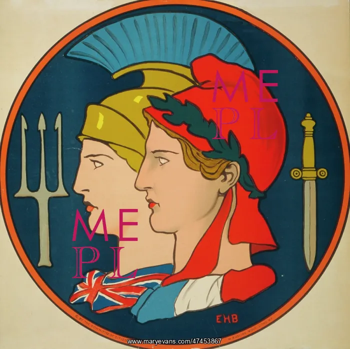 : Emblem of France and Great Britain : Emblem of France and Great Britain