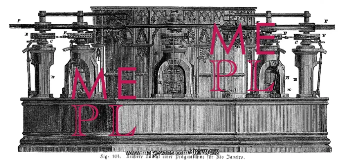 : Embossing machine for the Imperial Mint Rio de Janeiro, Braz : Embossing machine for the Imperial Mint Rio de Janeiro, Braz
