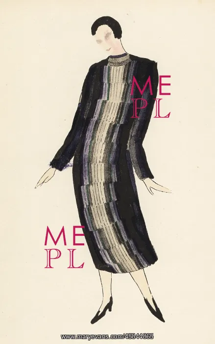 : Embroidered coat after a sketch by the designer : Embroidered coat after a sketch by the designer