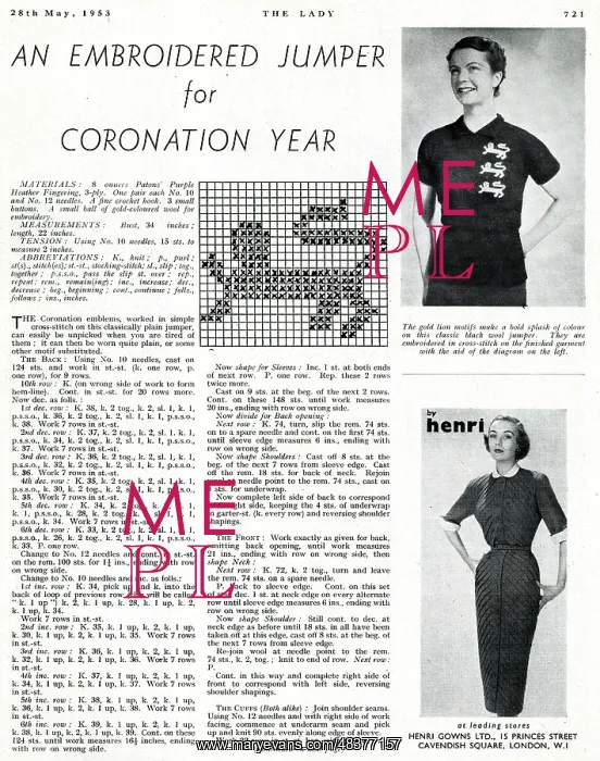 : An Embroidered Jumper for Coronation Year : An Embroidered Jumper for Coronation Year