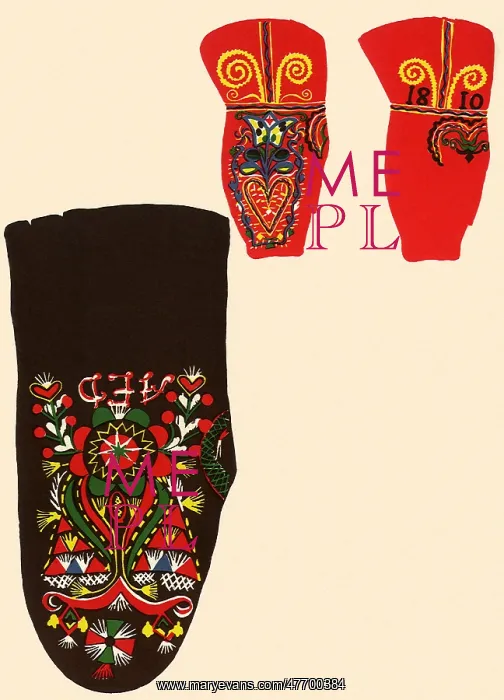  : Embroidered Mitten