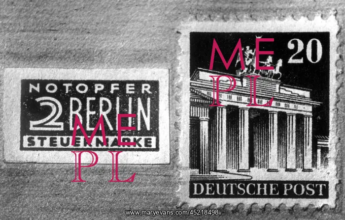 : Emergency revenue stamp for Berlin - 1948 : Emergency revenue stamp for Berlin - 1948