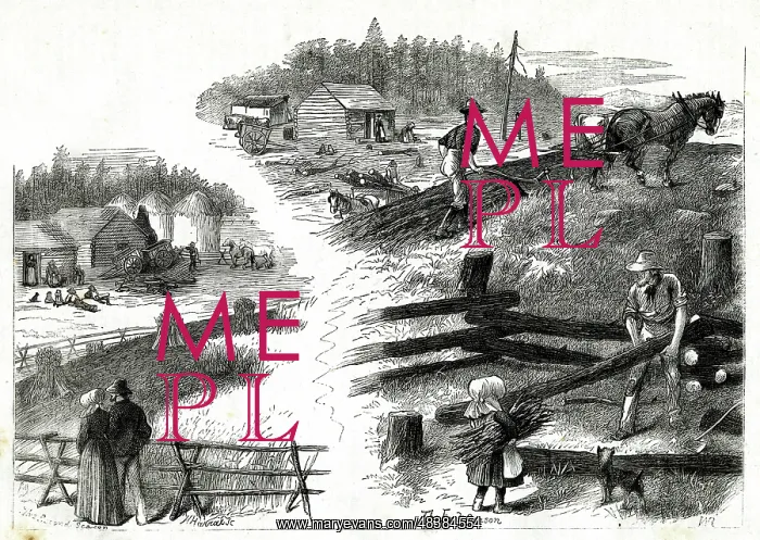 : Emigrant Life in British North America, Canadian settlers : Emigrant Life in British North America, Canadian settlers