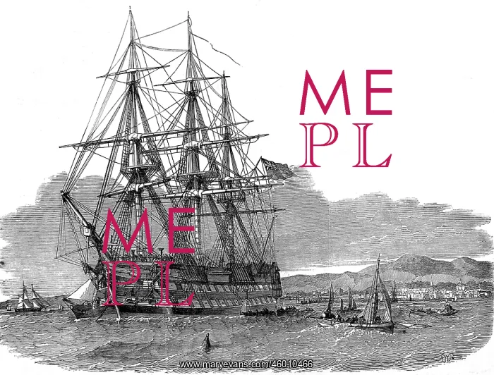 : The Emigrant Ship Hercules off Cambelton, Scotland, 1853 : The Emigrant Ship Hercules off Cambelton, Scotland, 1853