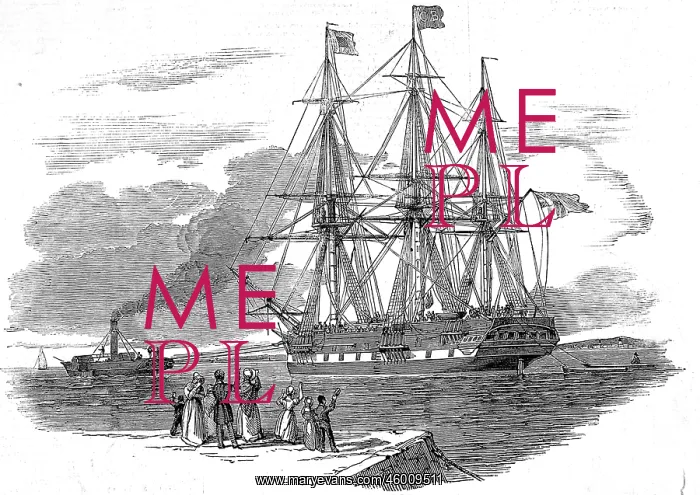 : An Emigrant Ship leaving Great Britain 1844 : An Emigrant Ship leaving Great Britain 1844