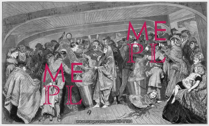 : EMIGRANT SHIP MEALTIME : EMIGRANT SHIP MEALTIME