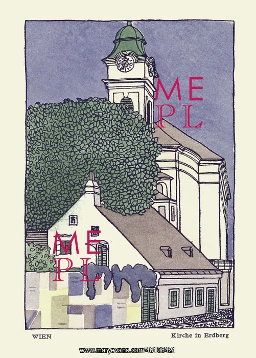 : Emil Hoppe. Church in Erdberg (part : Emil Hoppe. Church in Erdberg (part