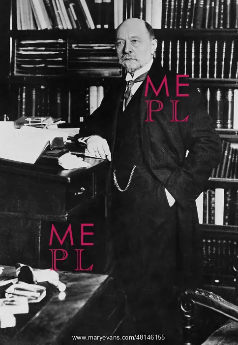 : Emil von Behring in his study, 1914 : Emil von Behring in his study, 1914