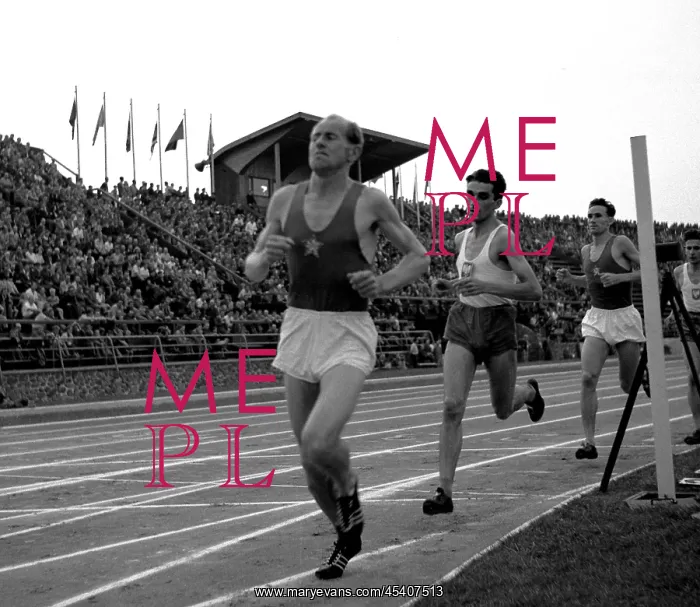 : Emil Zatopek - track - stadium : Emil Zatopek - track - stadium